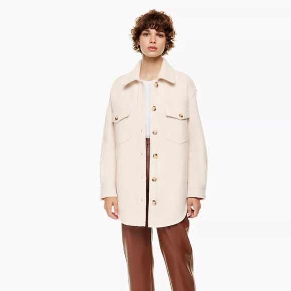 BNWT Aritzia Wilfred Free Ganna Shirt Jacket 2XS - Picture 3 of 12